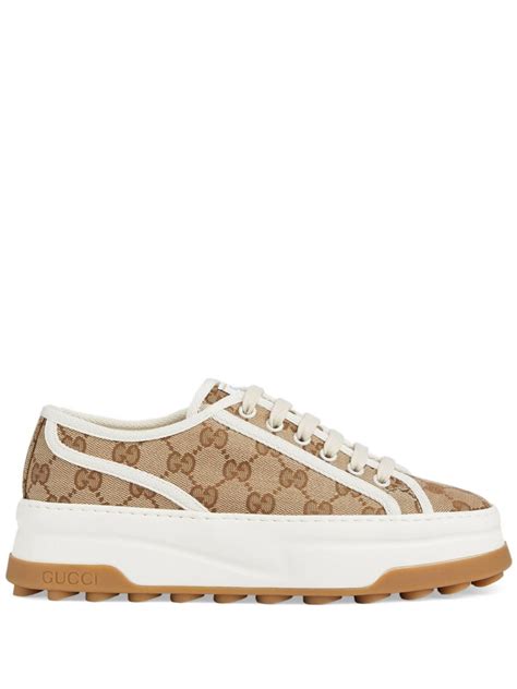 scratched gucci shoes|Gucci gg canvas sneakers.